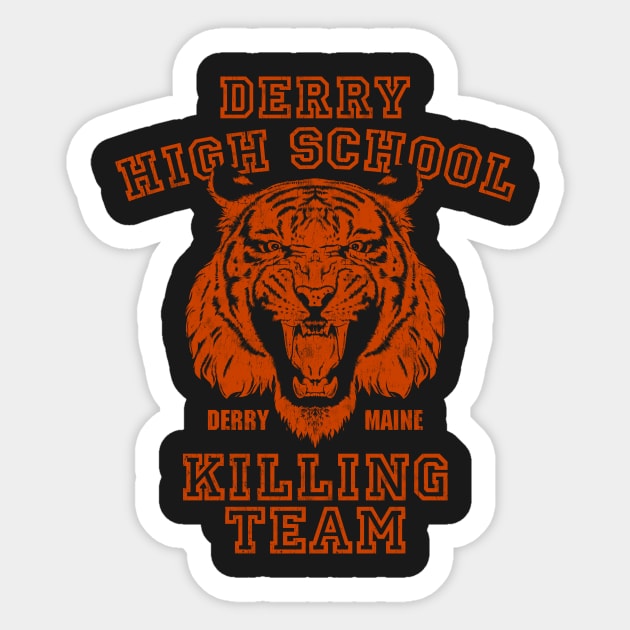 Vintage Derry Tigers Orange Sticker by Glitterbeard